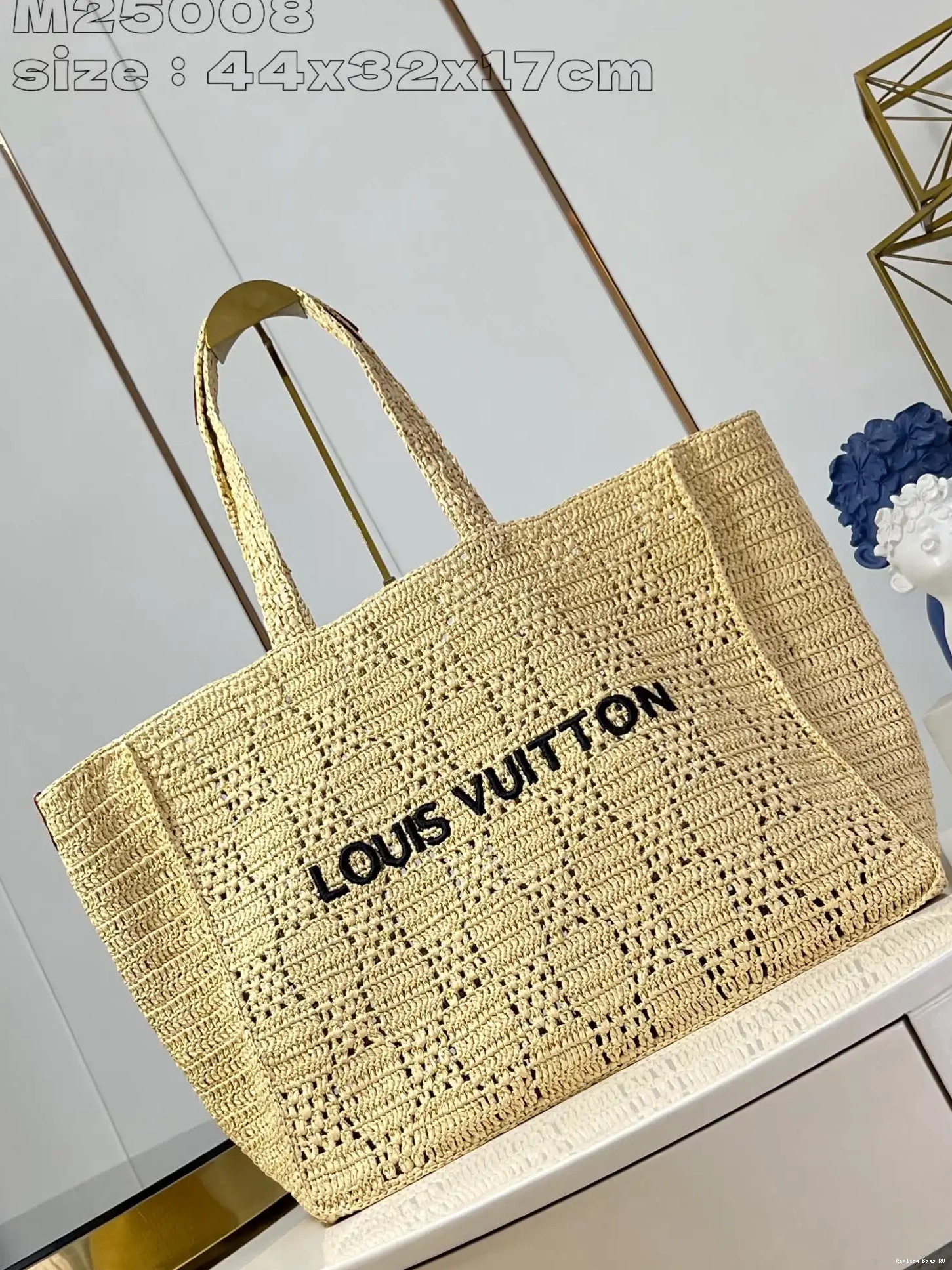 Cheap MM-44*32*17CM Summer LOUIS VUITTON Tote Shopper 0517
